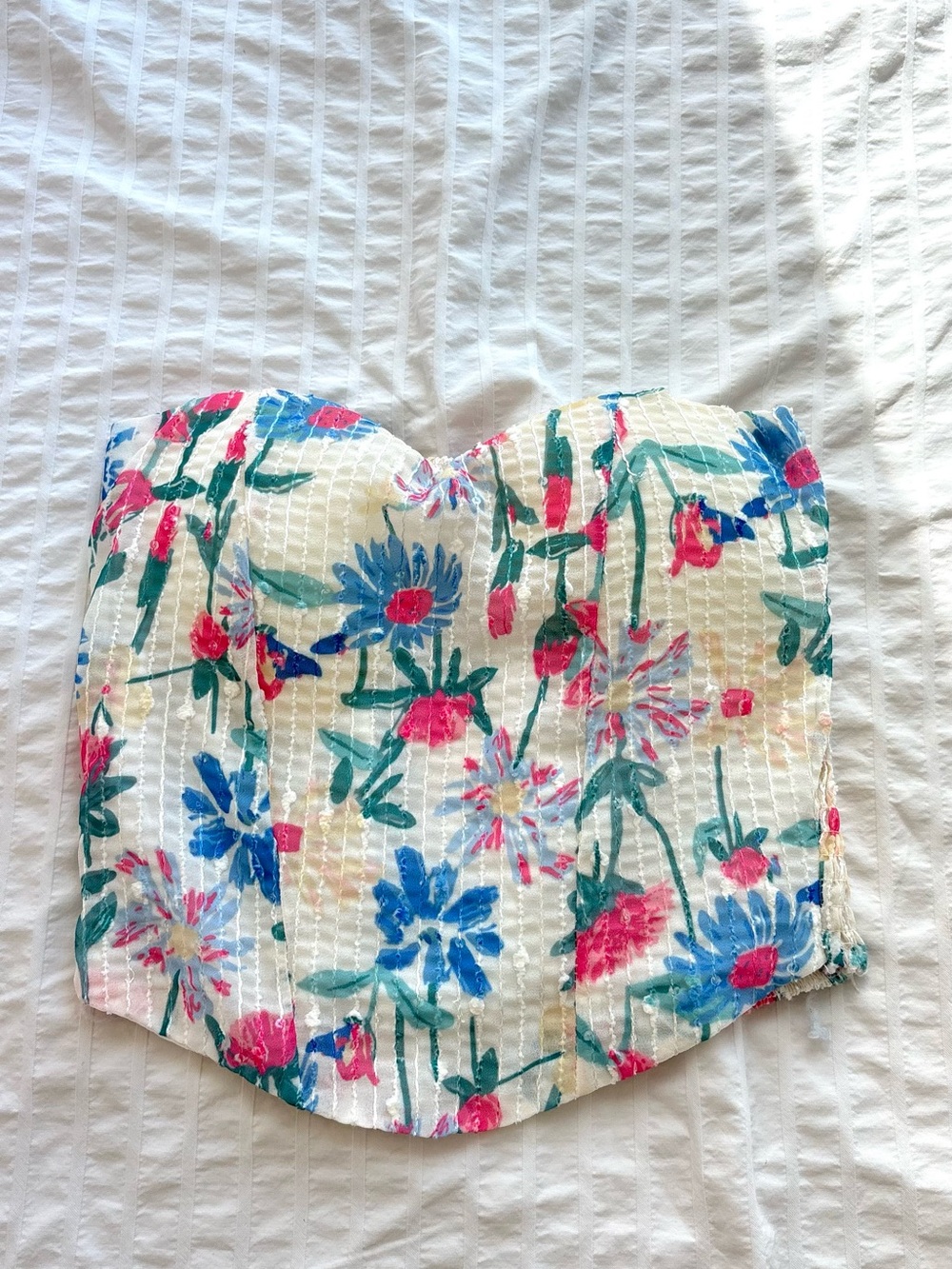 Floral corset top